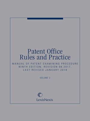 cover image of Patent Office Rules and Practice: Manual of Patent Examining Procedure